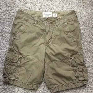 Khaki green Abercrombie shorts